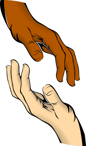 Image of two hands